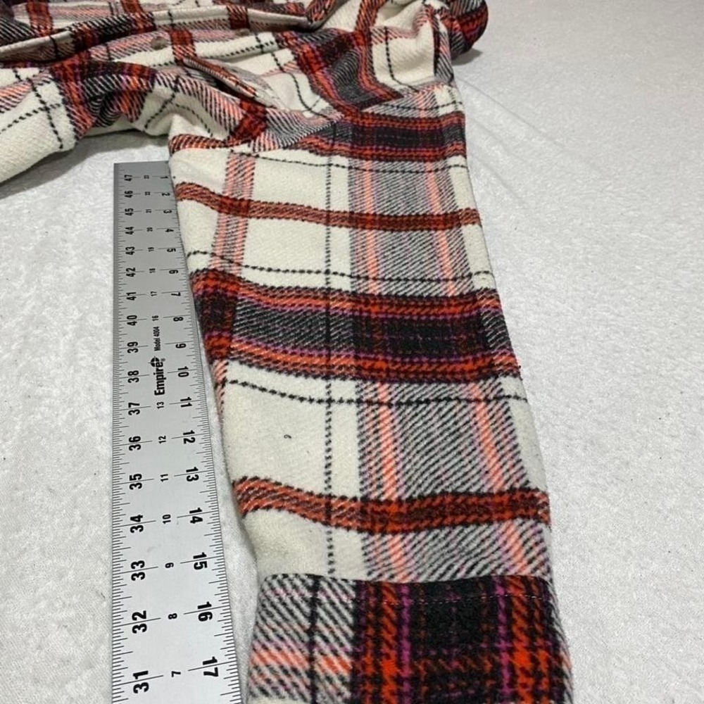 Universal Thread Red Plaid Button-Up Jacket Size … - image 6